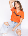 Sparkle Slugger AUBURN Orange Jersey Tee