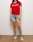 Rebs short sleeve sweater- Red