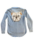 Bulldog Denim Button Down
