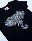 Elephant Head Tee | Black