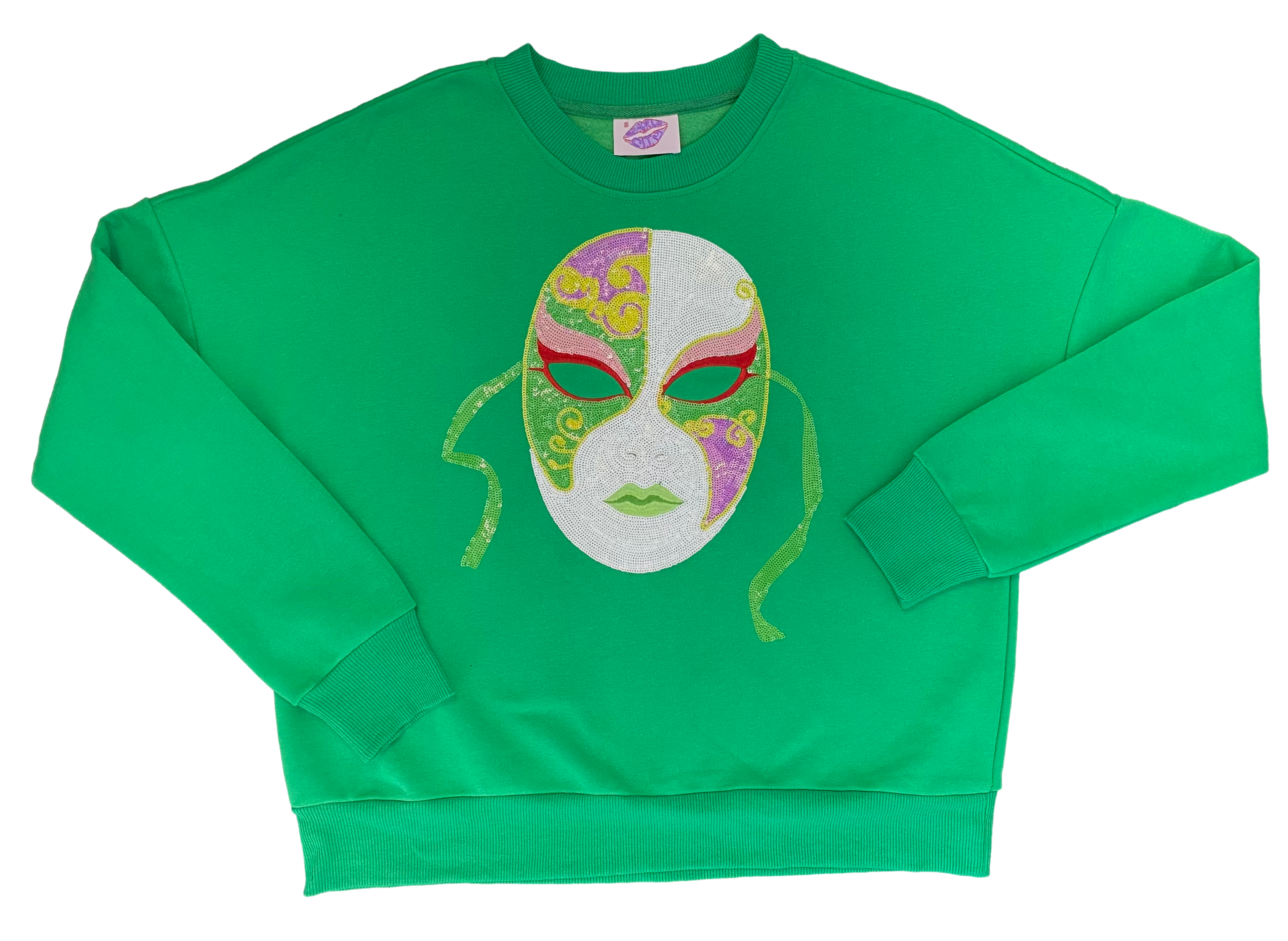 Mardi Gras Mask Sweatshirt