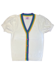 Short Sleeve Mardi Gras Cardigan