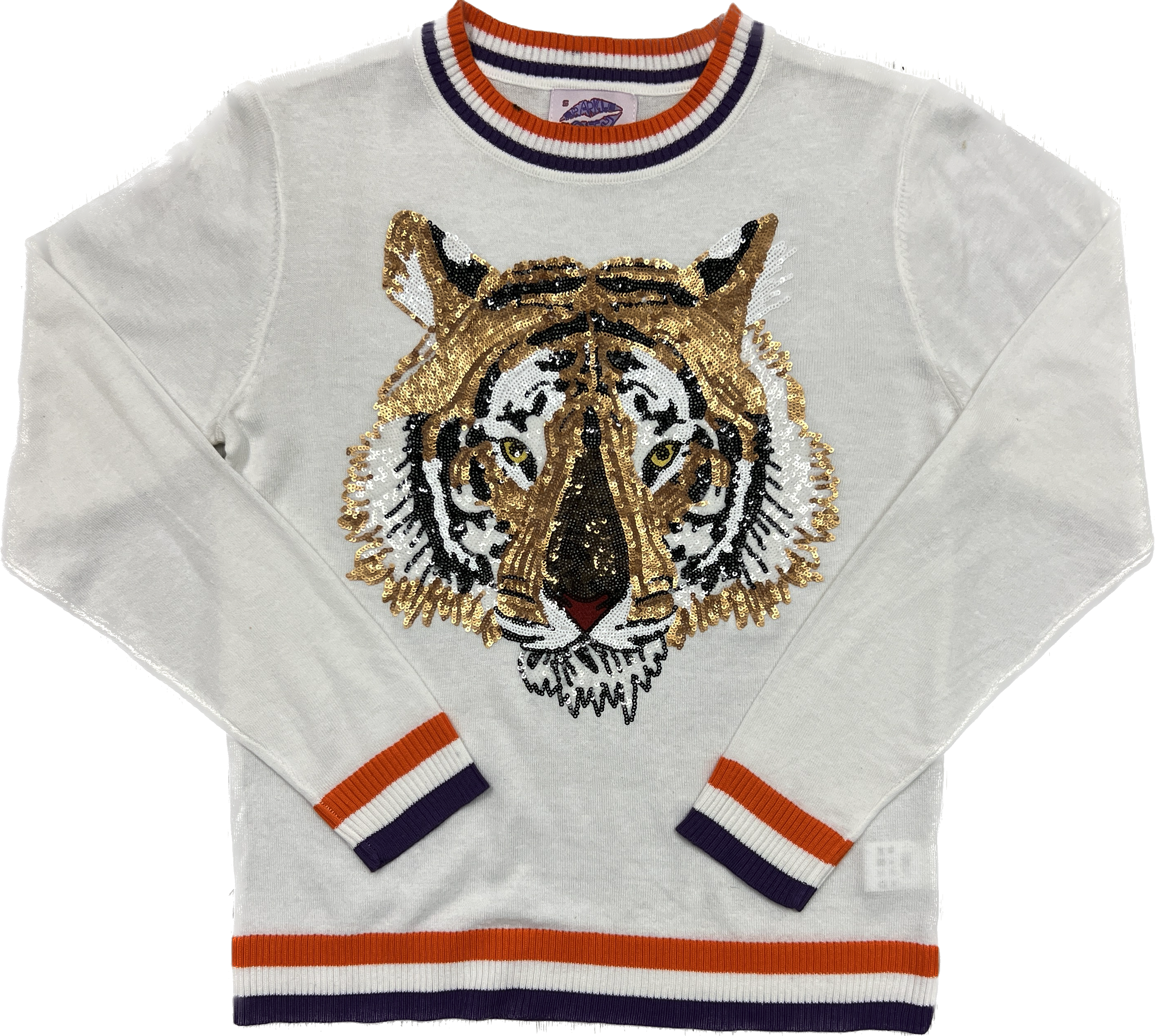 Clemson light top up sweater