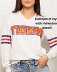 White Iris Jersey Sweater - Sparkle