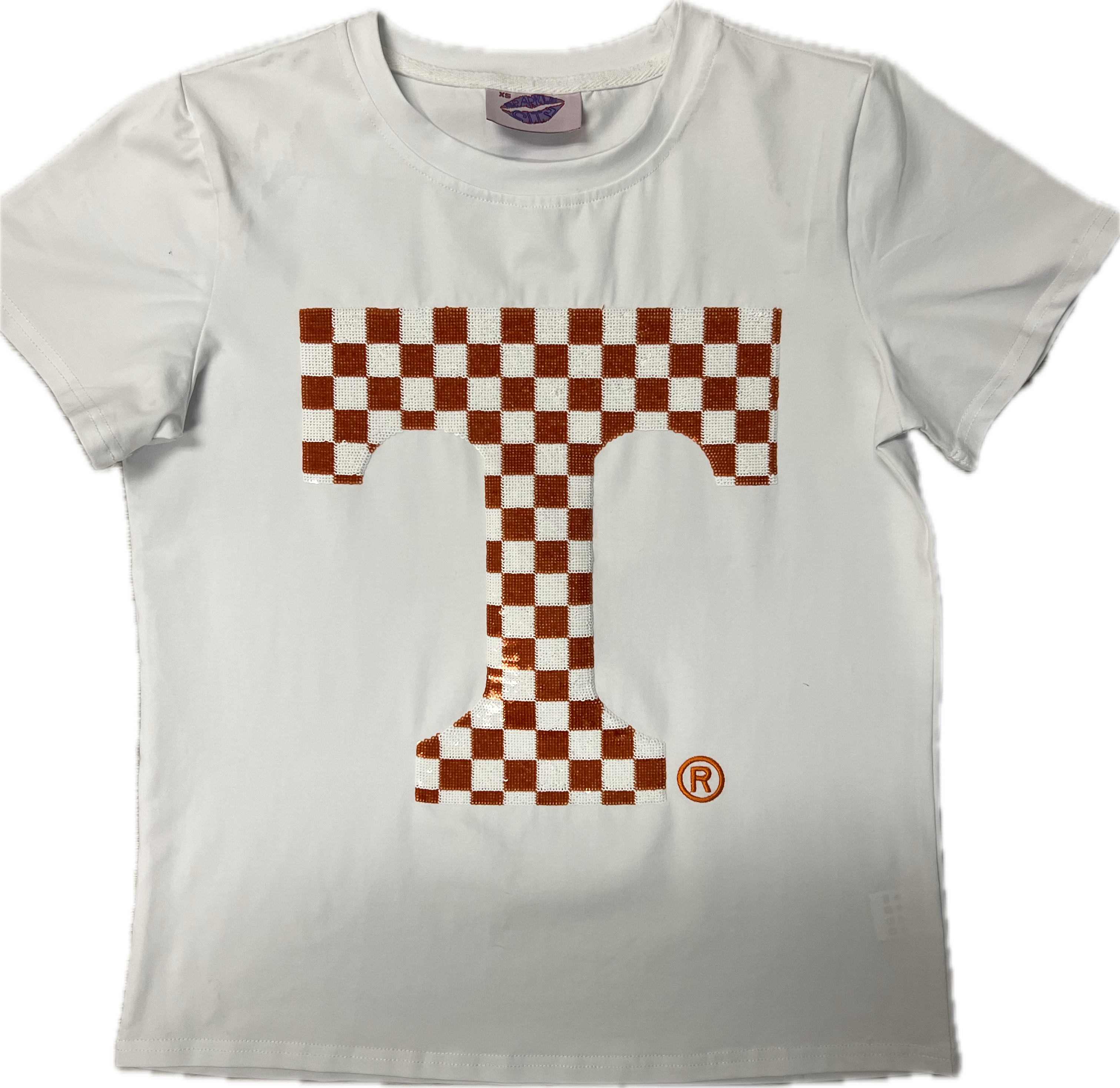 CHECKERBOARD POWER T TEE