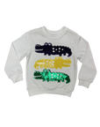 Kids Mardi Gras Gator Sweatshirt