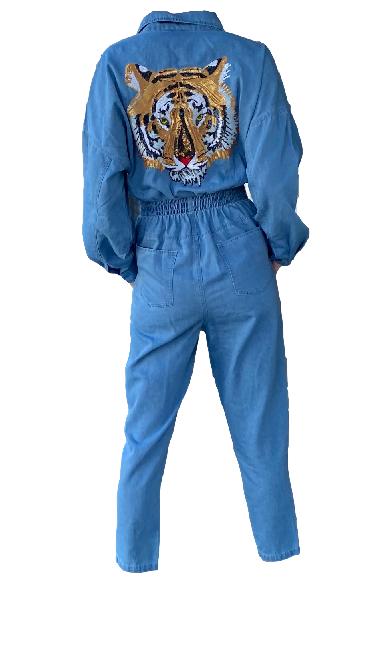 Blue tiger jumpsuit online