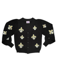 Fleur De Lis Puff Cardigan