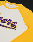 LSU "Tigers" Yellow Raglan Tee