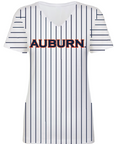 Sparkle Slugger Auburn Pinstripe Jersey Tee