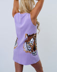 Tiger Head Tank Dress