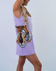 Tiger Head Tank Dress
