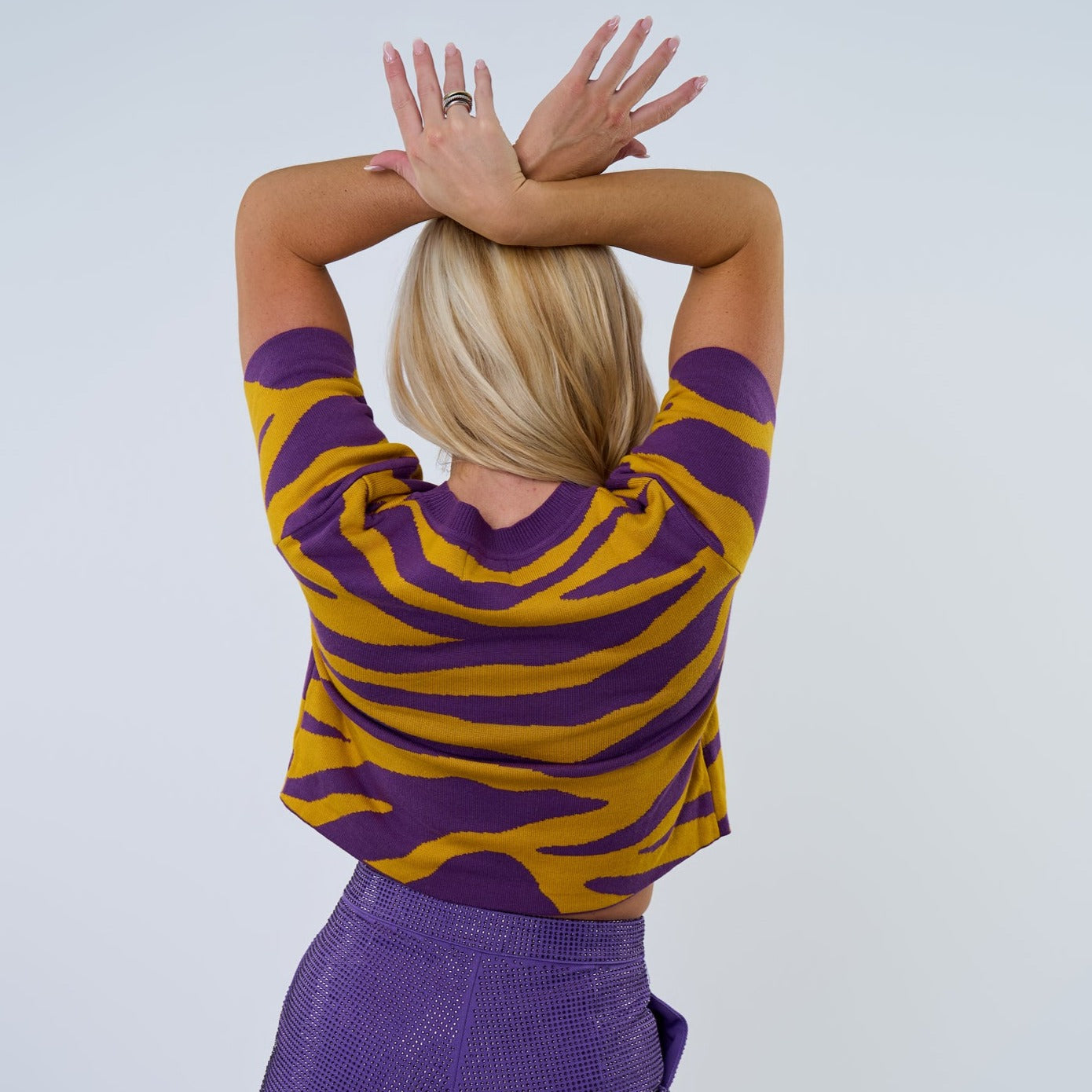 Tiger Stripes Knit Crop