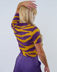 Tiger Stripes Knit Crop
