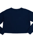 Navy Tiger Waffle Crop Top