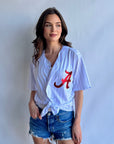 Pinstripe Alabama Baseball uniform