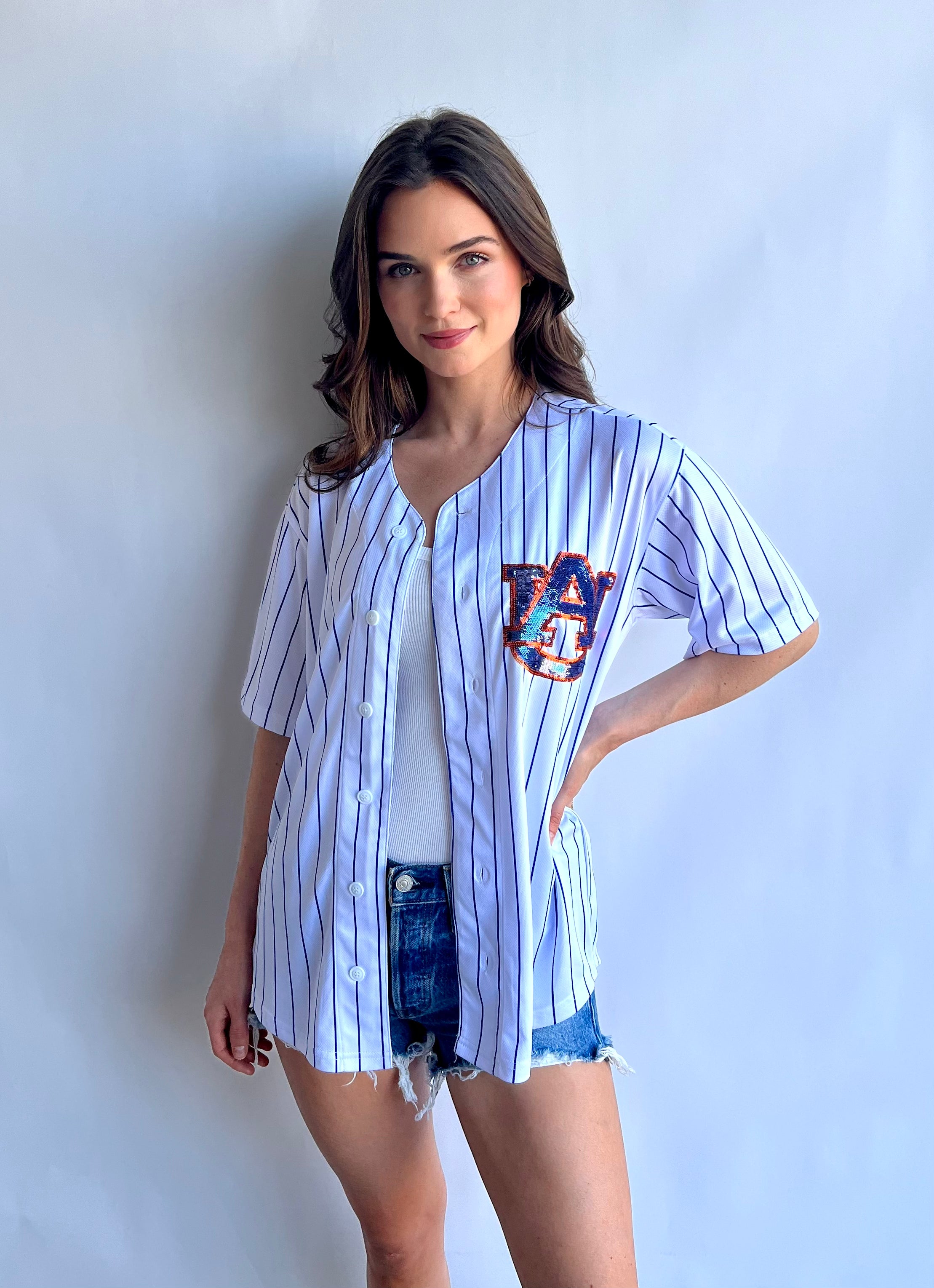 Pinstripe top baseball uniforms