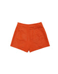 Dazzle In Denim Shorts | Orange - Sparkle City Co