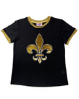 Fleur De Lis Glitter Tee - Sparkle City Co