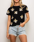 Floating Fleur de Lis Tee - Sparkle City Co