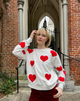Fuzzy Heart Sweatshirt - Sparkle City Co