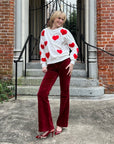 Fuzzy Heart Sweatshirt - Sparkle City Co