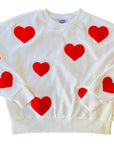 Fuzzy Heart Sweatshirt - Sparkle City Co