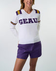 GEAUX Jersey Sweater - Sparkle City Co