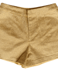 Gold Denim Rhinestone Shorts - Sparkle City Co