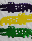 Kids Mardi Gras Gator Sweatshirt - Sparkle City Co