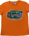 LICENSED ALLIGATOR HEAD TEE - ORANGE - Sparkle City Co