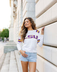 LSU Jersey Sweater - Sparkle City Co