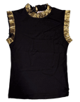 Ready to Ruffle Tank - Black & Gold - Sparkle City Co