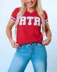 RTR Crimson Jersey Tee - Sparkle City Co