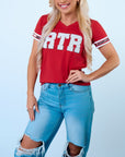 RTR Crimson Jersey Tee - Sparkle City Co