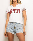 RTR White Jersey Tee - Sparkle City Co