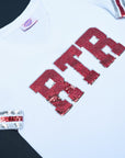 RTR White Jersey Tee - Sparkle City Co
