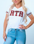 RTR White Jersey Tee - Sparkle City Co