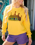 Stay Golden Crown Sweatshirt - Sparkle City Co
