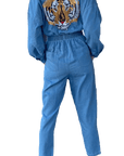 TIGER DENIM JUMPSUIT - Sparkle City Co