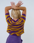 Tiger Stripes Knit Crop - Sparkle City Co