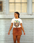 Flower Crown Bear Head Tee