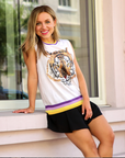 Mega Mike Thin Knit Sweater Tank White