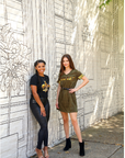 Who Dat Gold Glitter Dress