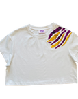 Purple and Gold Tiger Claw Crop