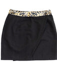 WINNING Wrap Skirt Black/Tiger Sequins