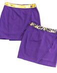 WINNING Wrap Skirt Purple/Gold Sequins