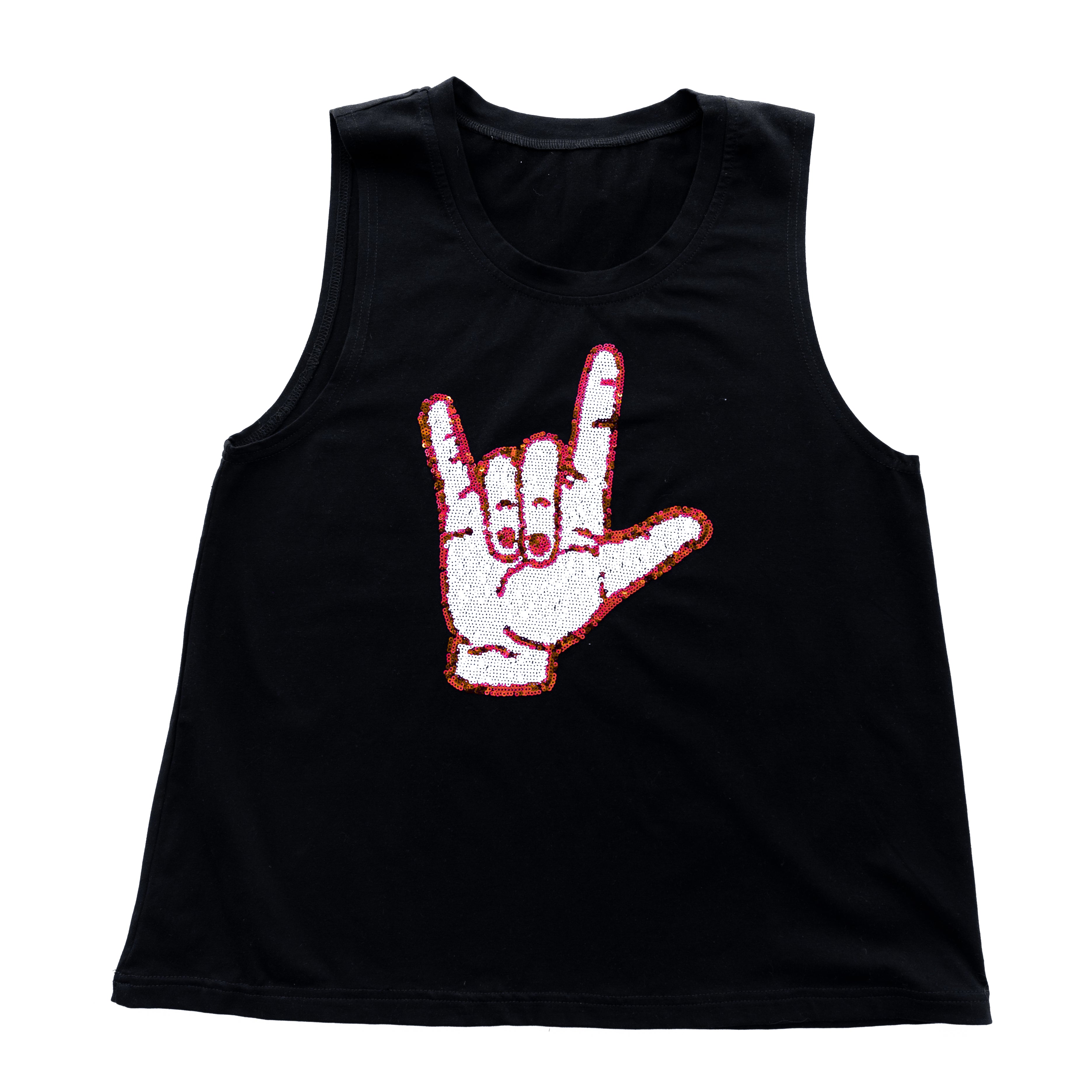 Black Cajuns Hand Sign Tank Top