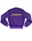 Purple Louisiana Bomber Jacket