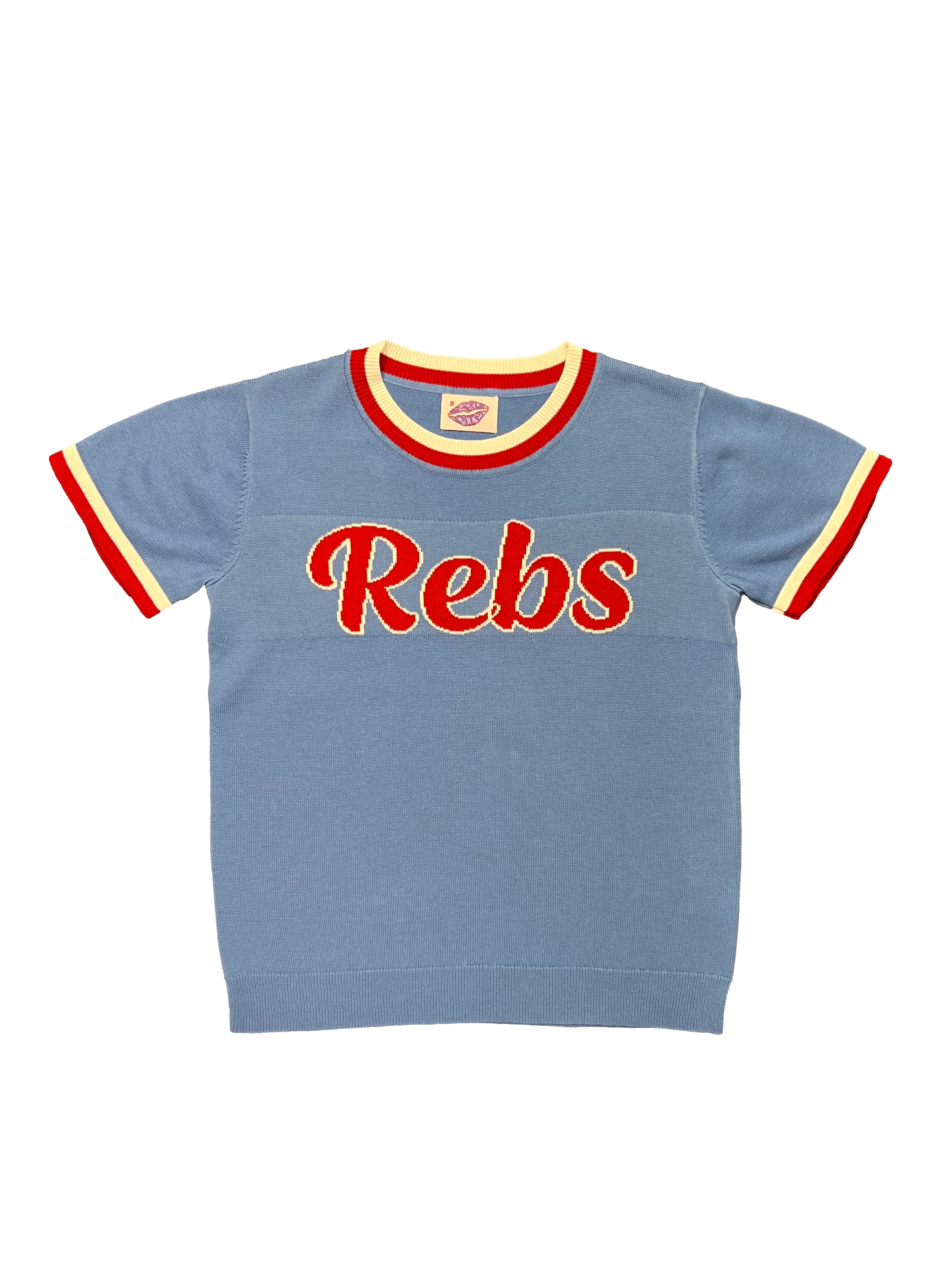 REBS Short Sleeve Sweater - Powder Blue